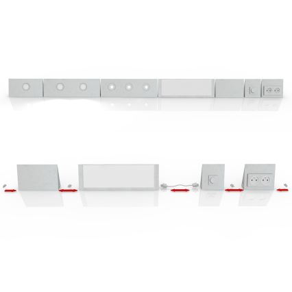 Philips 33466/17/36 - Gniazdo MYKITCHEN FENESSE 2x230V