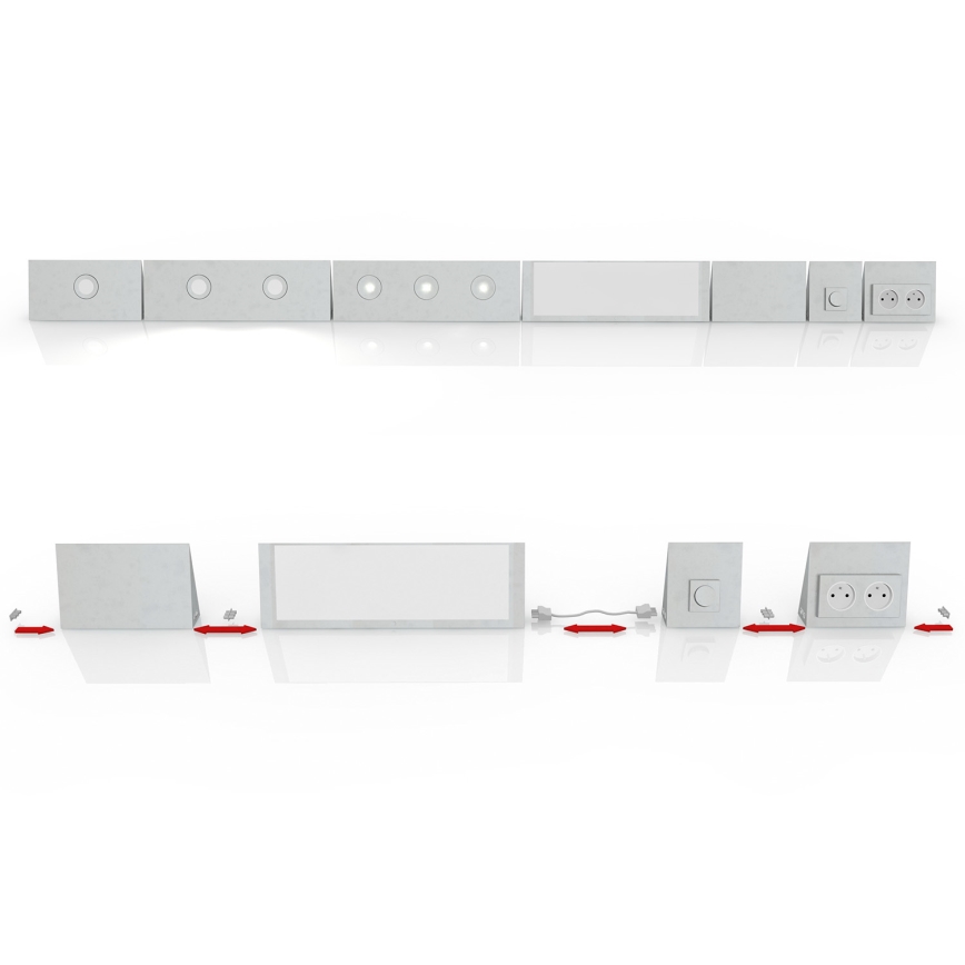 Philips 33466/17/36 - Gniazdo MYKITCHEN FENESSE 2x230V