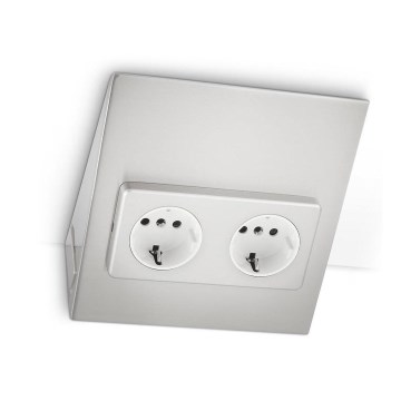 Philips 33466/17/36 - Gniazdo do blatu kuchennego MYKITCHEN FINESSE 2x230V SCHUKO