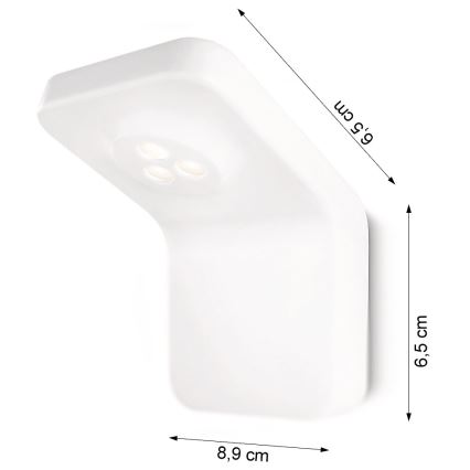 Philips 34212/31/16 - LED Ściemnialny kinkiet łazienkowy INSTYLE VANITAS LED/7,5W/230V IP44