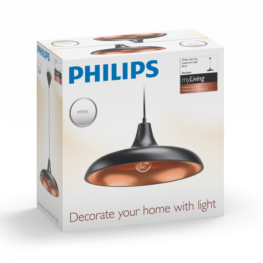 Philips 36032/30/E7 - Żyrandol MYLIVING DURHAM 1xE27/40W/230V