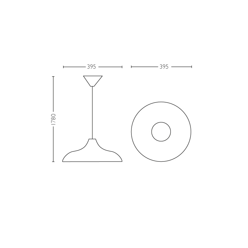 Philips 36032/30/E7 - Żyrandol MYLIVING DURHAM 1xE27/40W/230V