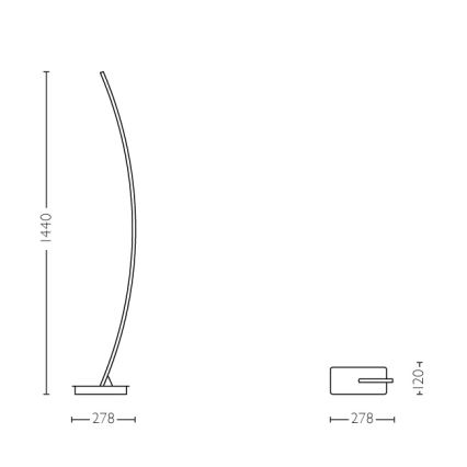 Philips - LED Lampa podłogowa 1xLED/22W/230V