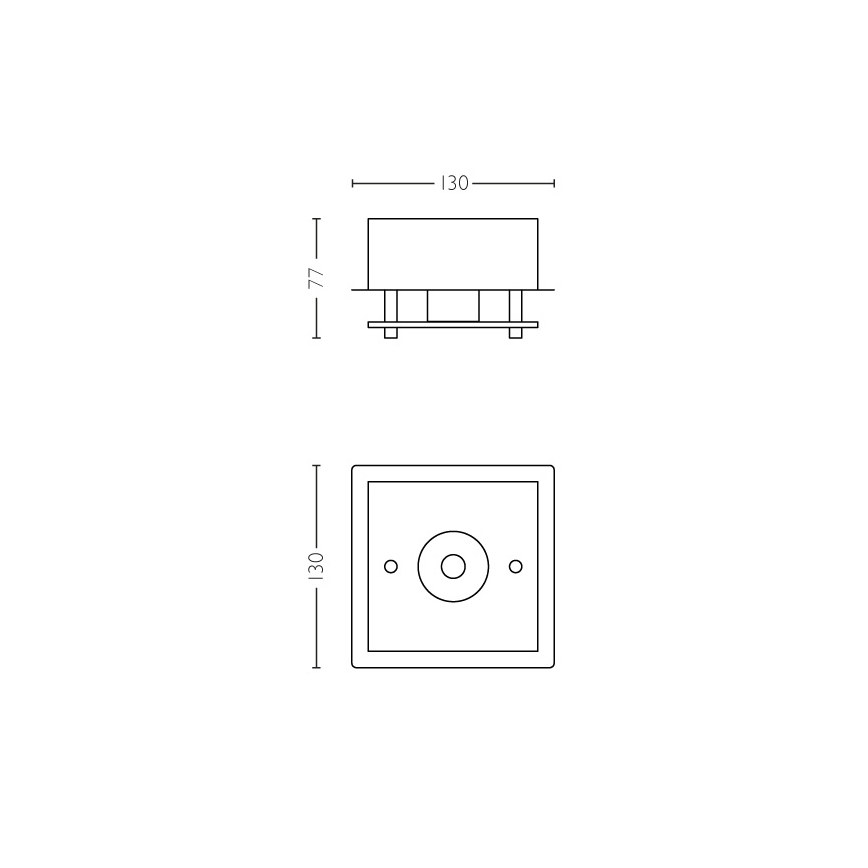 Philips 39516/11/P1 - LED Oprawa na sufit i ścianę MYLIVING POLYGON LED/4,3W/230V