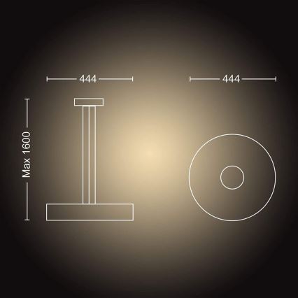 Philips - LED Ściemnialny żyrandol na lince Hue FAIR LED/33,5W/230V + pilot