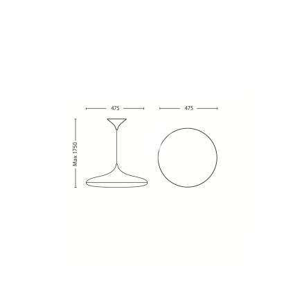 Philips 40761/31/16 – Lampa wisząca MYLIVING FRIENDS 1x2GX13/40W/230V