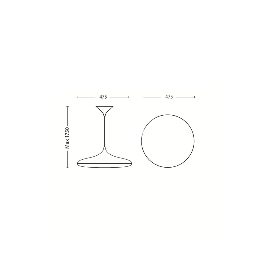 Philips 40761/31/16 – Lampa wisząca MYLIVING FRIENDS 1x2GX13/40W/230V