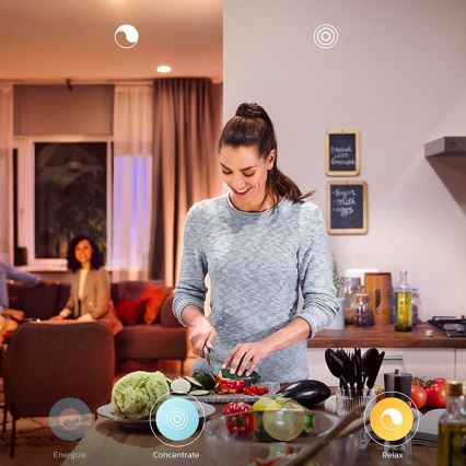 Philips - ściemnialna lampa LED Hue WELLNESS 1xE27/8,5W/230V + pilot zdalnego sterowania
