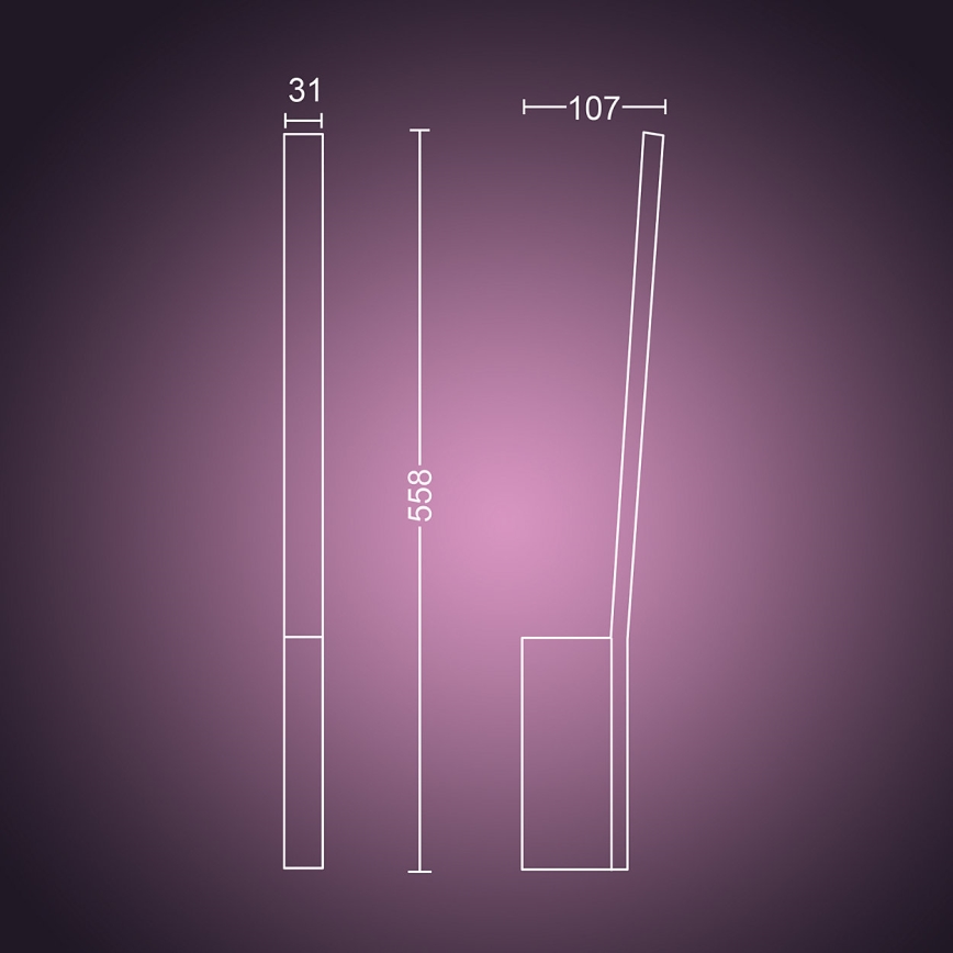 Philips 40902/30/P9 - LED Kinkiet HUE LIANE 1xLED/12W/230V