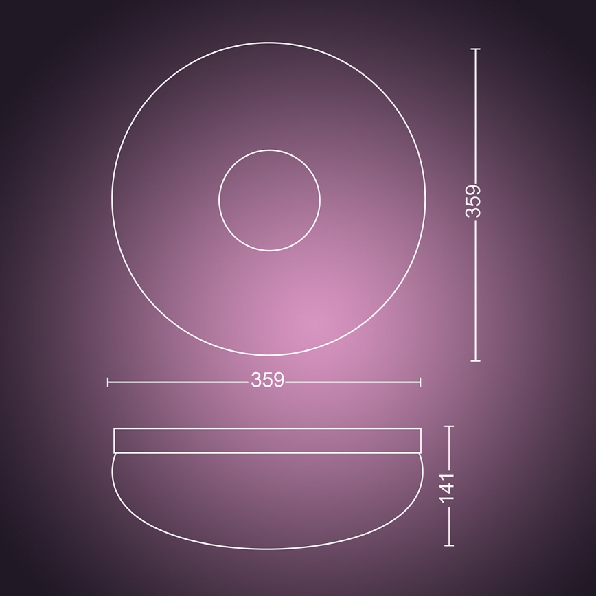 Philips 40905/31/P9 - LED Plafon HUE FLOURISH LED/32W/230V