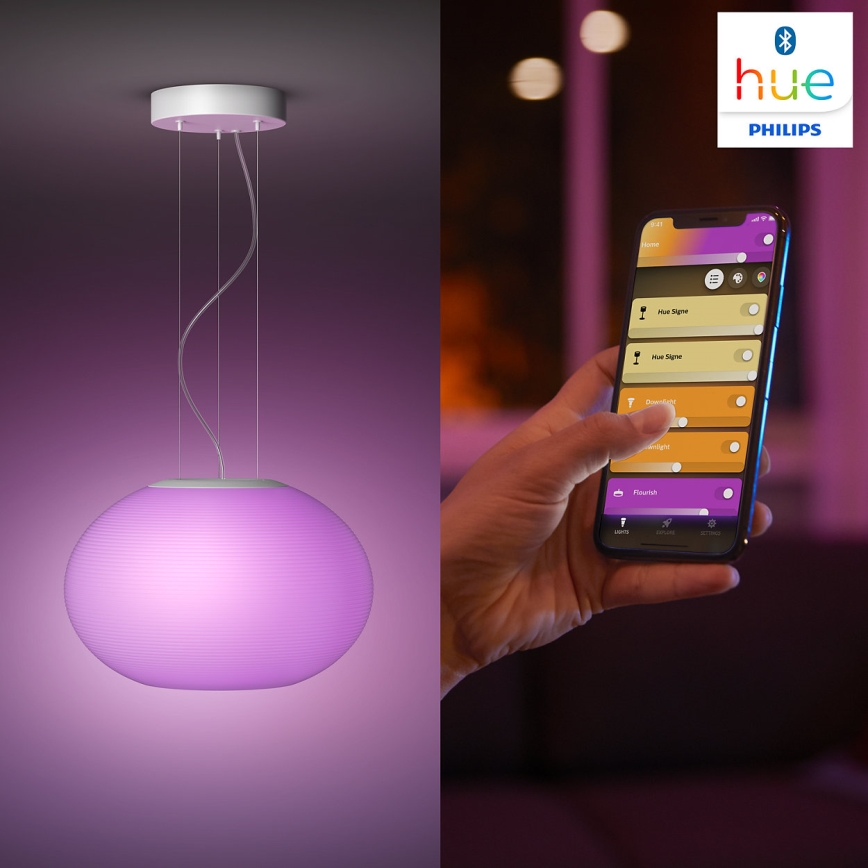 Philips 40906/31/P9 - LED Żyrandol na lince HUE FLOURISH LED/39W/230V