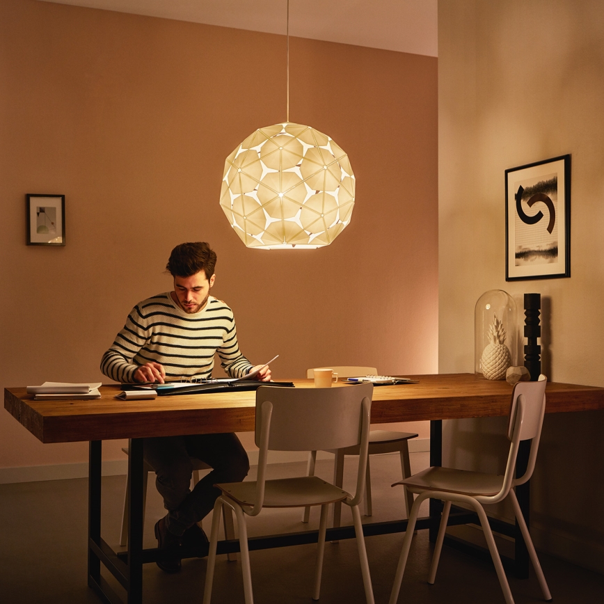 Philips 40914/21/PN - Żyrandol MYLIVING CORKWOOD E27/60W/230V