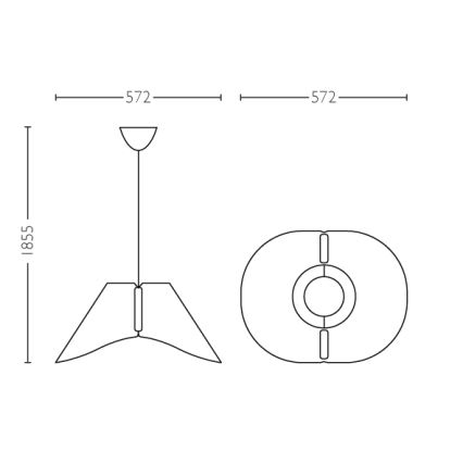 Philips - Żyrandol E27/60W/230V