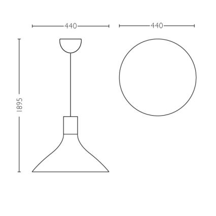 Philips 40954/31/PN - Żyrandol MYLIVING TUNNEL E27/60W/230V