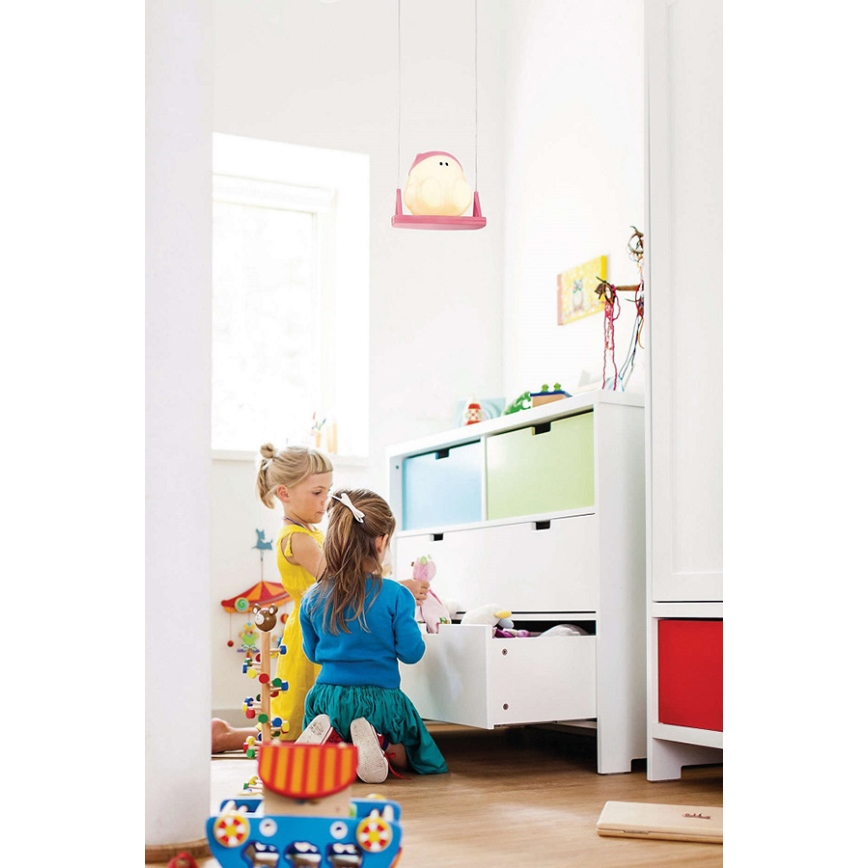 Philips 41071/19/16 – Lampa wisząca dziecięca MYKIDSROOM BUDDY SWING 1xE27/15W