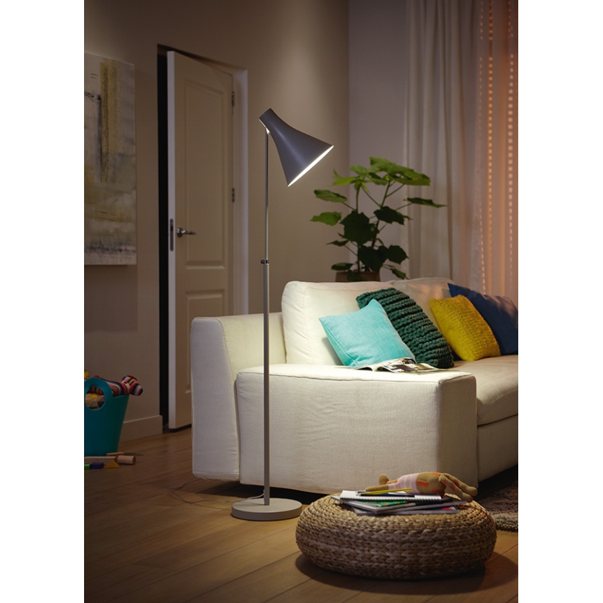 Philips 42261/30/16 - Lampa stojąca DRIN czarna 1xE27/23W/230V