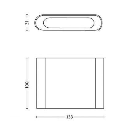 Philips - LED Kinkiet 2xLED/2,5W/230V biały