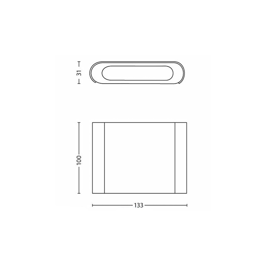 Philips - LED Kinkiet 2xLED/2,5W/230V biały