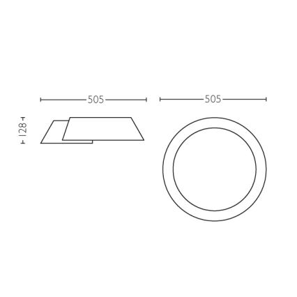 Philips 49020/31/P1 - LED oprawa INSTYLE NONAGON 1xLED/10W/230V