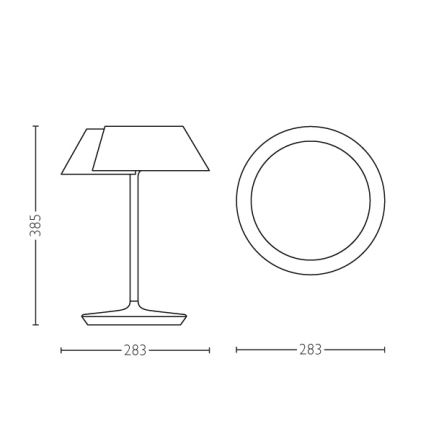 Philips 49023/31/P1 - LED Ściemniana lampa stołowa INSTYLE NONAGON 1xLED/7W/230V