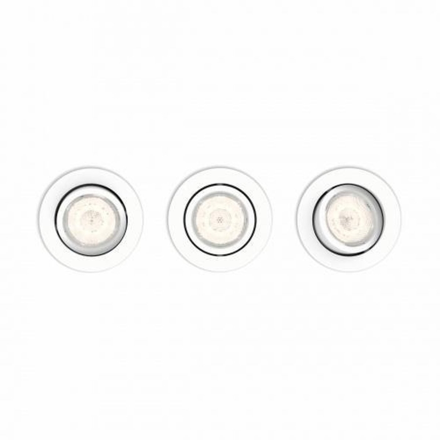 Philips 50113/31/P0 - ZESTAW 3x LED Oprawa wpuszczana ściemnialna CASEMENT LED/4,5W/230V
