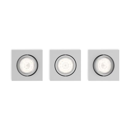 Philips 50123/87/P0 - PACK 3x LED Ściemniane światło CASEMENT LED/4,5W/230V