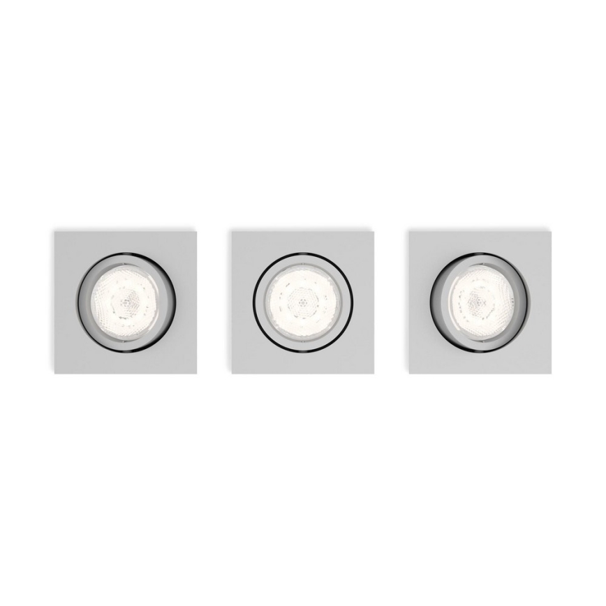 Philips 50123/87/P0 - PACK 3x LED Ściemniane światło CASEMENT LED/4,5W/230V