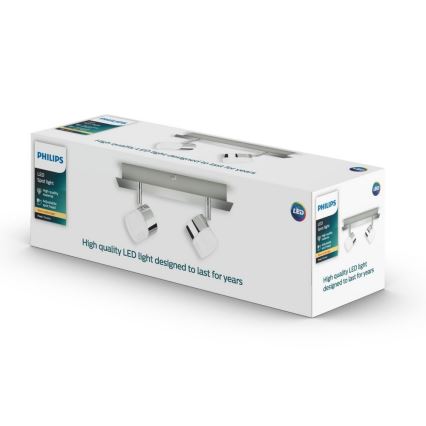 Philips 50147/11/P1 - LED Oświetlenie punktowe FLOAT 2xLED/4,5W/230V