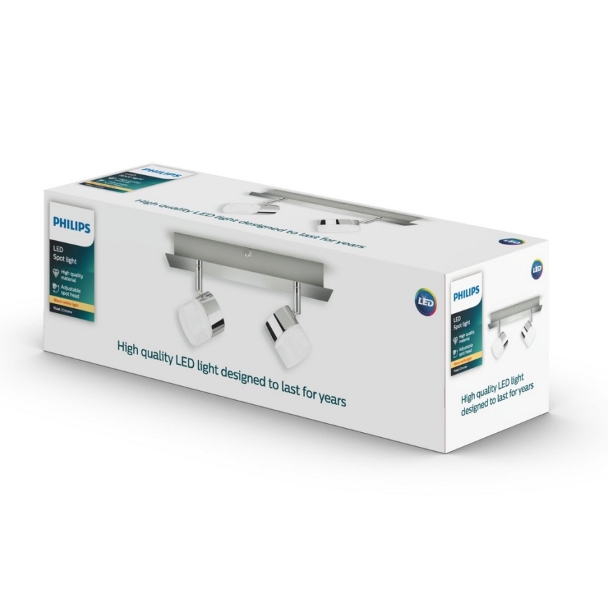 Philips 50147/11/P1 - LED Oświetlenie punktowe FLOAT 2xLED/4,5W/230V