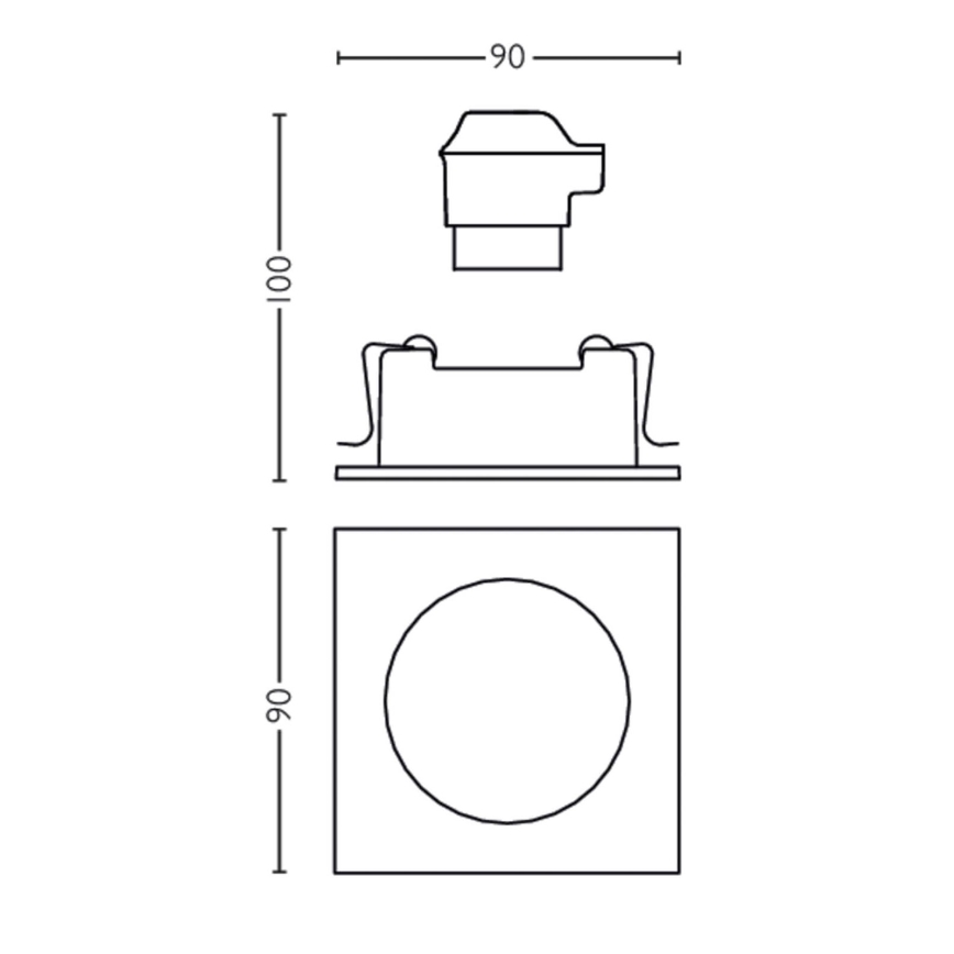 Philips 50191/87/PN - Oprawa wpuszczana MYLIVING ENNEPER 1xGU10/5,5W/230V