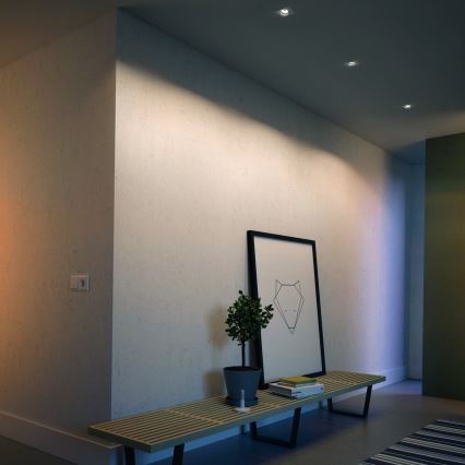 Philips - Zestaw 3x ściemnialnych opraw sufitowych wpuszczanych LED RGBW 1xGU10/4,8W/230V biały + pilot zdalnego sterowania