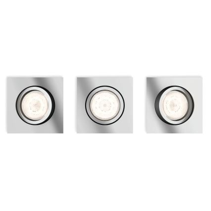 Philips  50393/11/P0 - SET 3x LED Ściemniana podwieszana lampa sufitowa SHELLBARK LED/4,5W/230V