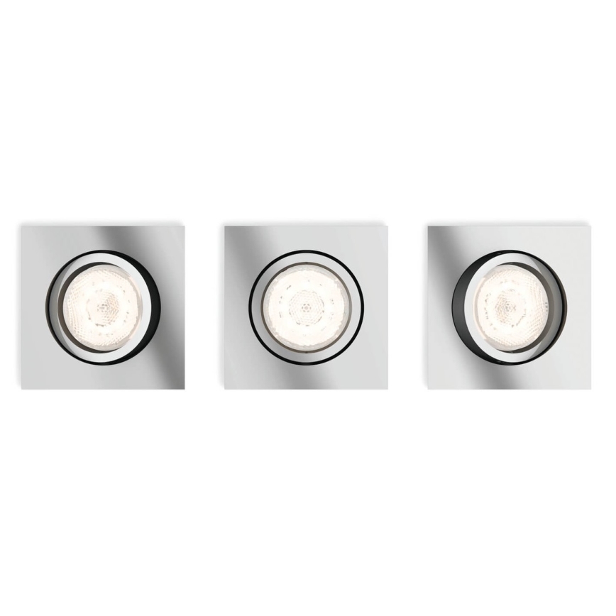 Philips  50393/11/P0 - SET 3x LED Ściemniana podwieszana lampa sufitowa SHELLBARK LED/4,5W/230V