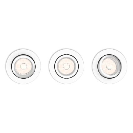 Philips 50393/31/PN - SET 3x Oprawa wpuszczana DONEGAL 3xGU10/5,5W/230V
