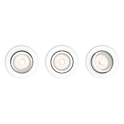 Philips 50393/31/PN - SET 3x Oprawa wpuszczana DONEGAL 3xGU10/5,5W/230V