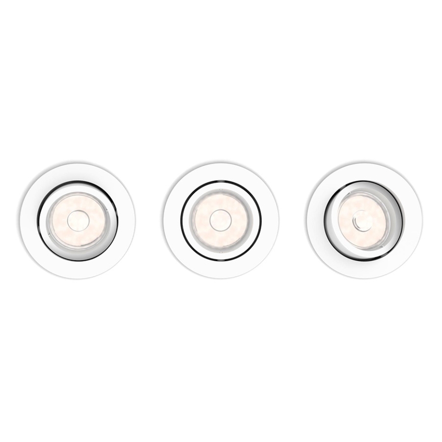 Philips 50393/31/PN - SET 3x Oprawa wpuszczana DONEGAL 3xGU10/5,5W/230V