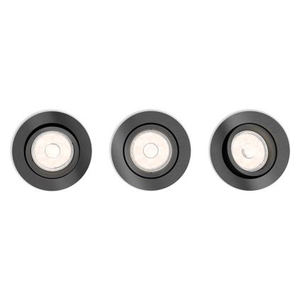 Philips 50393/99/PN - SET 3x Oprawa wpuszczana  DONEGAL 3xGU10/5,5W/230V