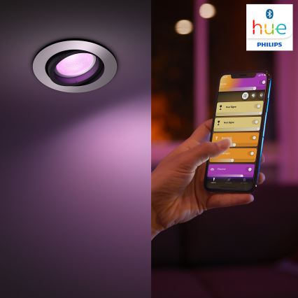 Philips 50451/48/P7 - LED RGB Oprawa wpuszczana HUE CENTURA 1xGU10/5,7W/230V