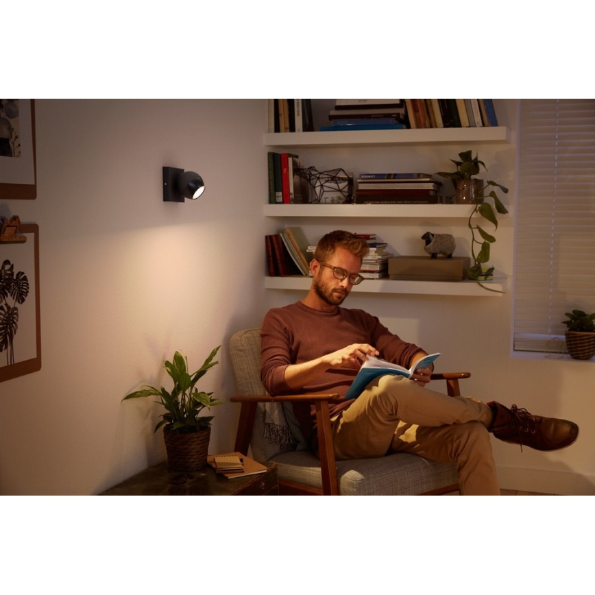 Philips - LED regulowane punktowe oświetlenie Hue BUCKRAM 1xGU10/5W/230V + pilot zdalnego sterowania