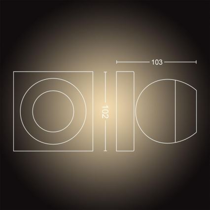 Philips - LED regulowane punktowe oświetlenie Hue BUCKRAM 1xGU10/5W/230V + pilot zdalnego sterowania