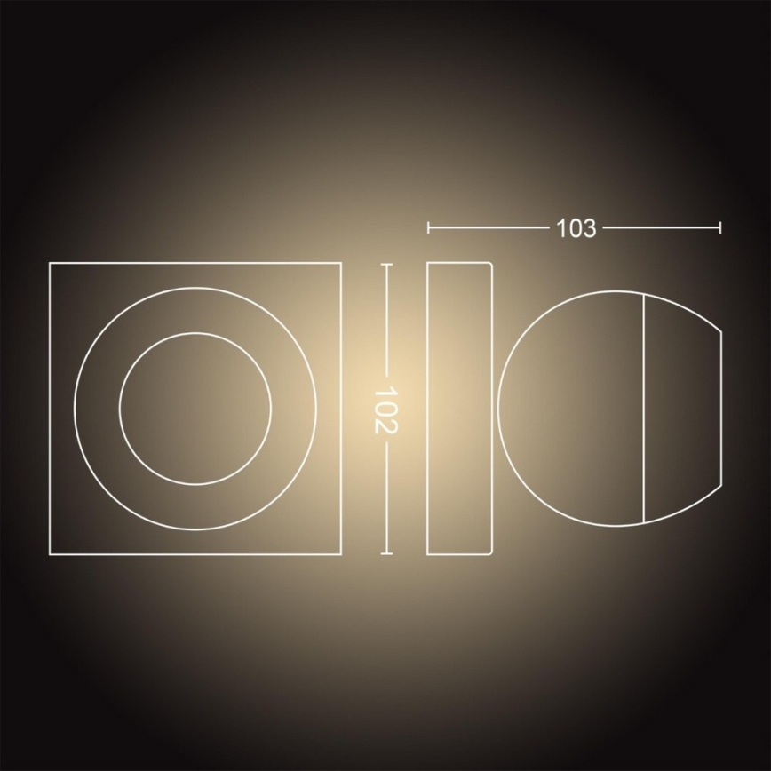 Philips - LED Ściemnialne oświetlenie punktowe Hue BUCKRAM 1xGU10/5W/230V