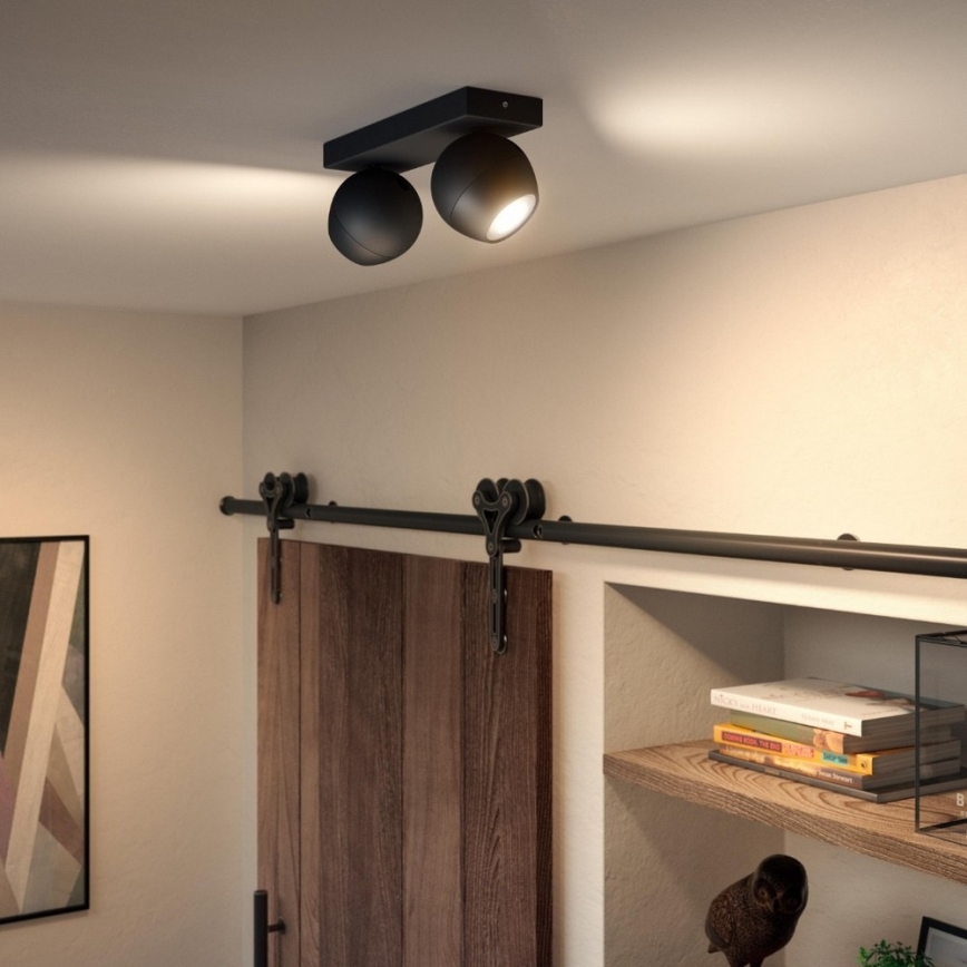 Philips - LED regulowane punktowe oświetlenie Hue BUCKRAM 2xGU10/5W/230V + pilot zdalnego sterowania