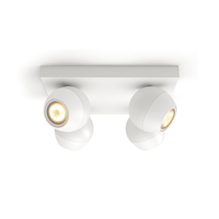 Philips - LED Ściemnialne oświetlenie punktowe Hue BUCKRAM 4xGU10/5W/230V