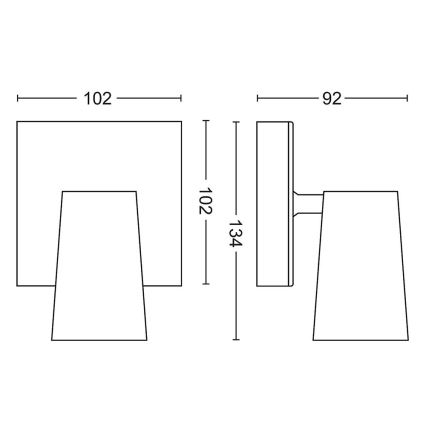 Philips - LED Oświetlenie punktowe 1xGU10/5,5W/230V