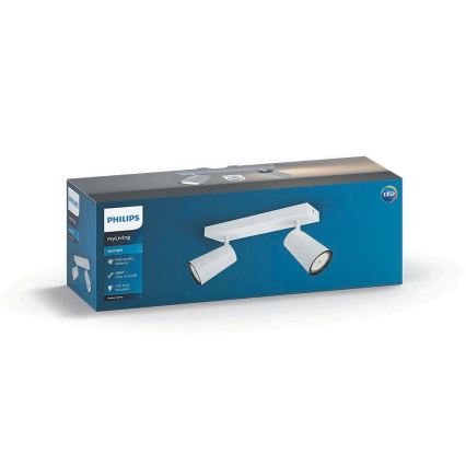 Philips 50572/31/PN - Reflektor punktowy MYLIVING PAISLEY 2xGU10/10W/230V