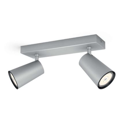 Philips 50572/48/PN - Oświetlenie punktowe MYLIVING PAISLEY 2xGU10/10W/230V