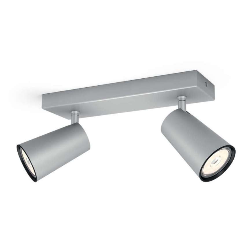 Philips 50572/48/PN - Oświetlenie punktowe MYLIVING PAISLEY 2xGU10/10W/230V