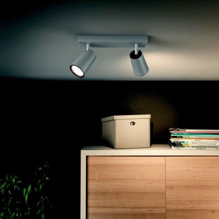 Philips 50572/48/PN - Oświetlenie punktowe MYLIVING PAISLEY 2xGU10/10W/230V