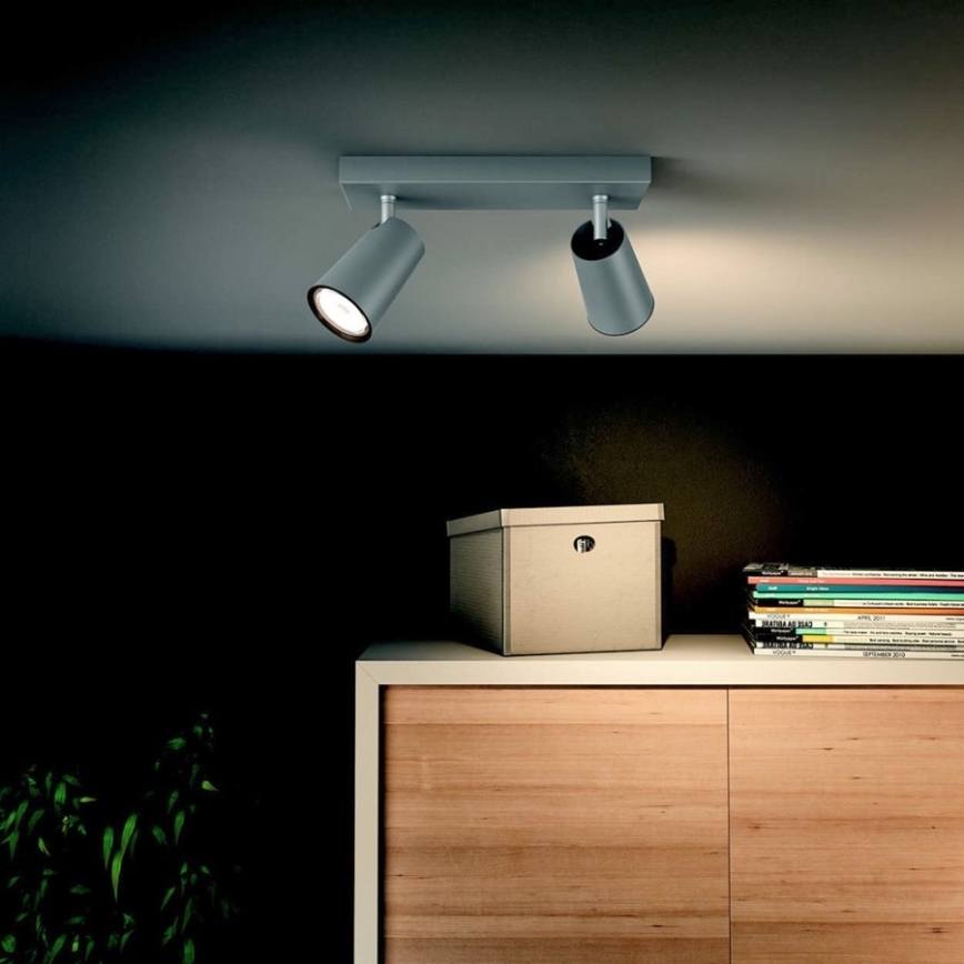 Philips 50572/48/PN - Oświetlenie punktowe MYLIVING PAISLEY 2xGU10/10W/230V