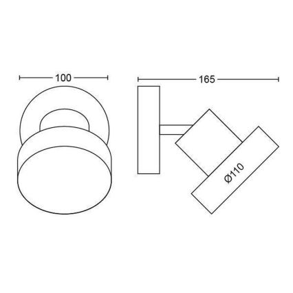 Philips 50601/30/P0 - LED Oświetlenie punktowe BUKKO LED/4,5W/230V